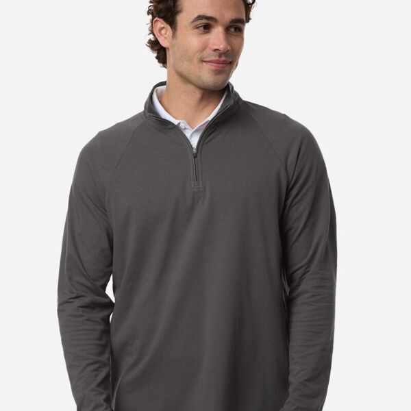 Men's Seaton Pebble Textured Quarter-Zip Pullover Thumbnail