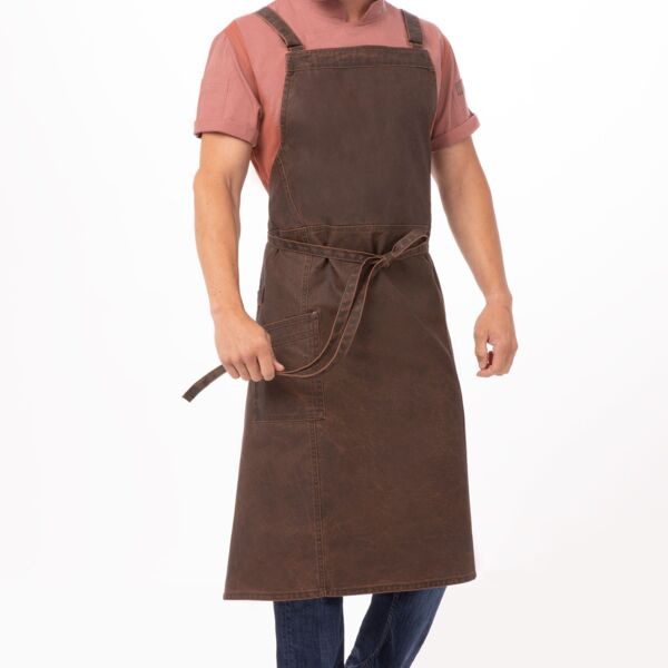 Denver Chefs Cross-Back Bib Apron Thumbnail
